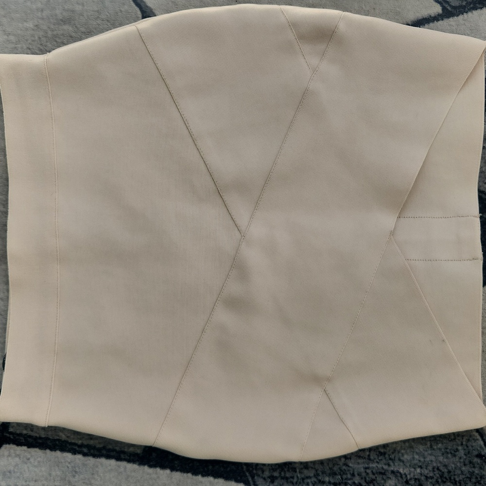 Source Unknown Cream Mini Skirt